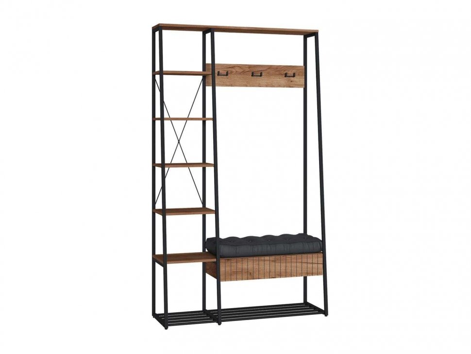 Прихожая Гранд (Моби) 15.124 Дуб крафт табачный/черный