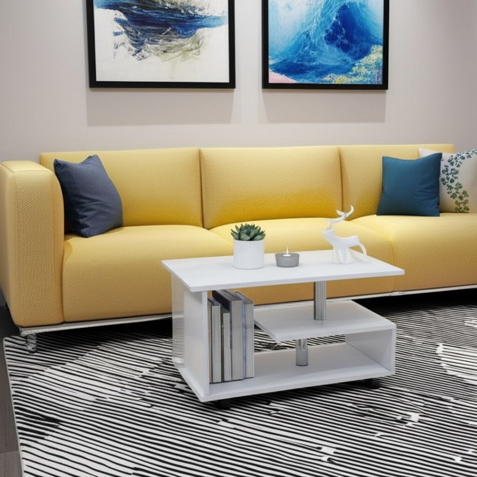 Журнальный стол Консул-5 Белый