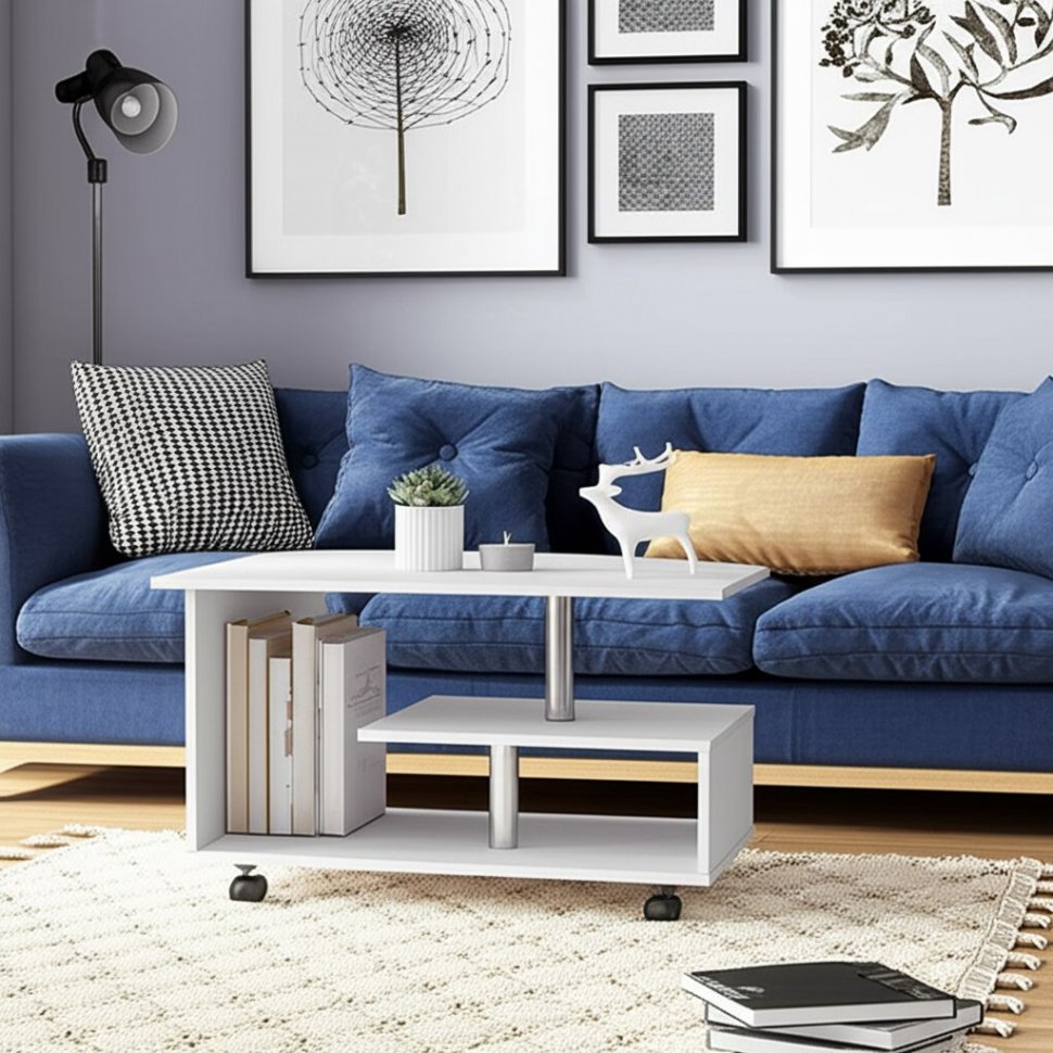 Журнальный стол Консул-5 Белый