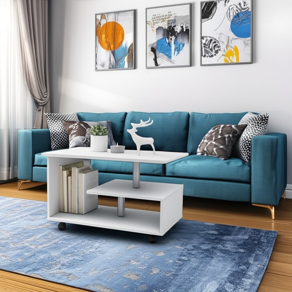 Журнальный стол Консул-5 Белый