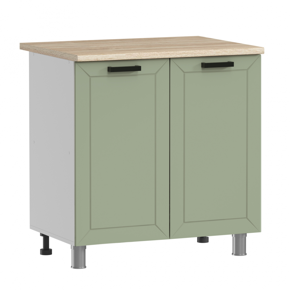 Кухня Аленушка 2 м Лилия Фиcташка/Фисташка,скоба черный,сонома