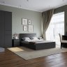 Кровать 160x200 с настилом из ДСП Плейона, Графит серый