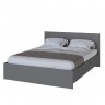 Кровать 160x200 с настилом из ДСП Плейона, Графит серый