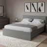 Кровать 160x200 с настилом из ДСП Плейона, Графит серый