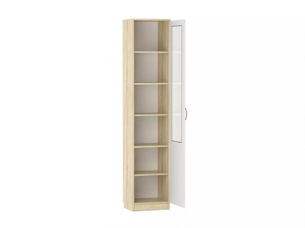 НМ 040.43 РС Витрина ПР Оливия Дуб Сонома/белое дерево