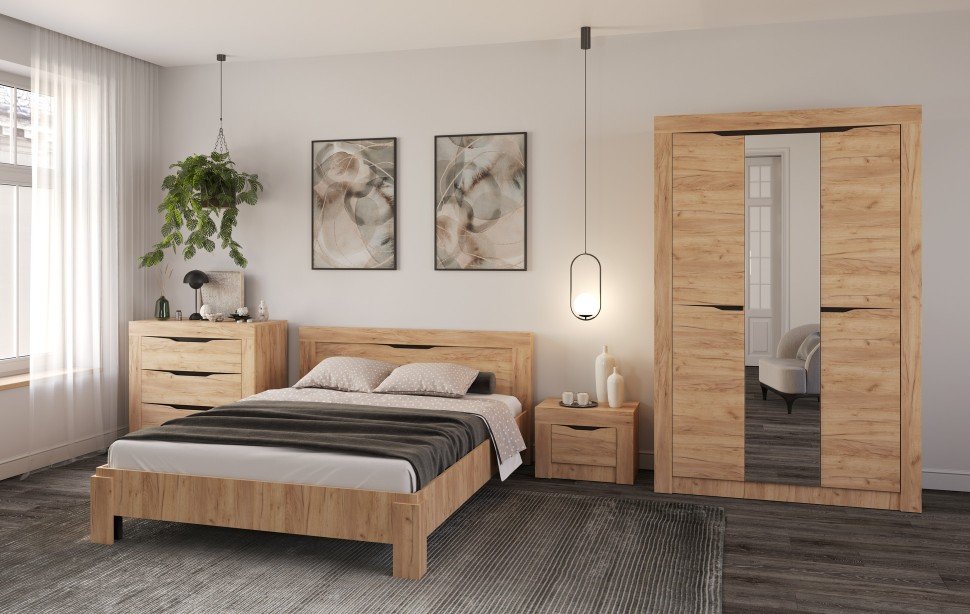 90.04 комод Флорида Дуб золотой / Венге