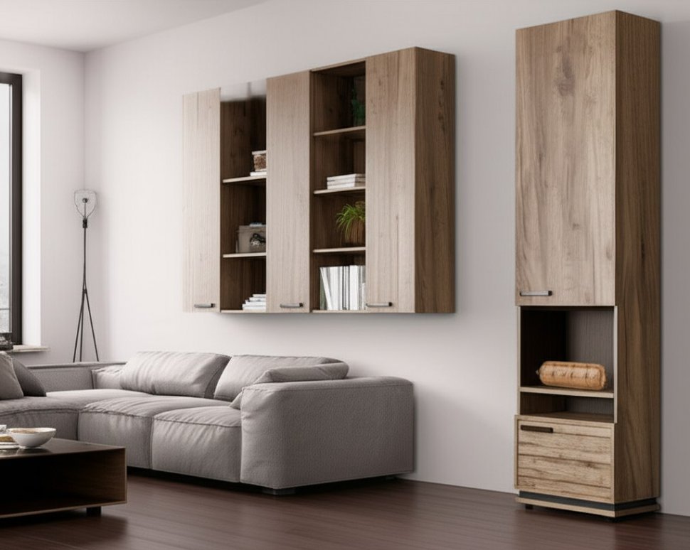 Шкаф-пенал МЦН NATURE 1 Глазов-мебель