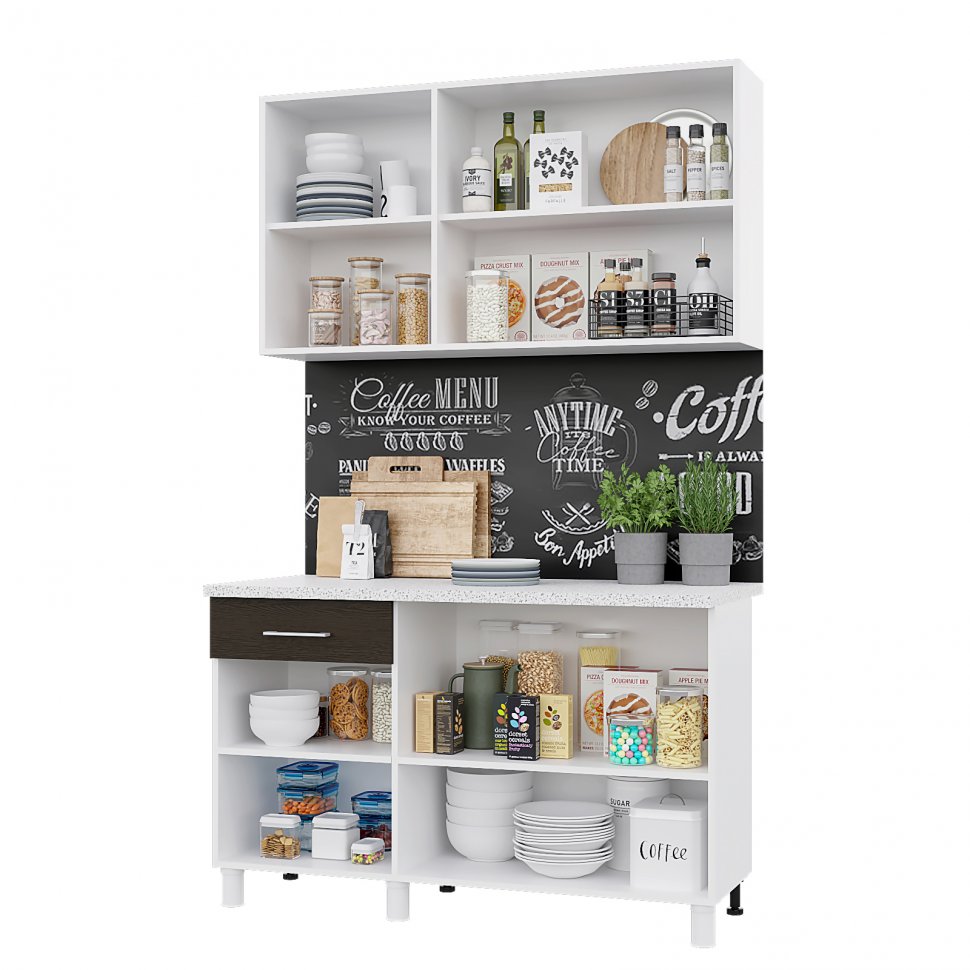 Кухня Тренд 1.3 (Горизонт) Дуб золотой / Графит