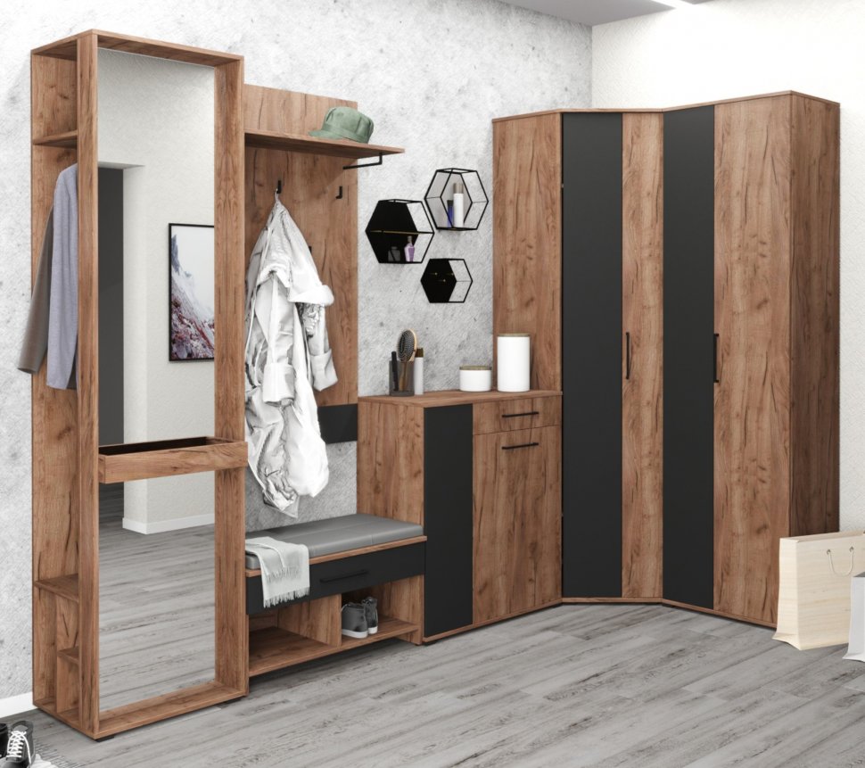 Вешалка настенная Noto 6 Ижмебель