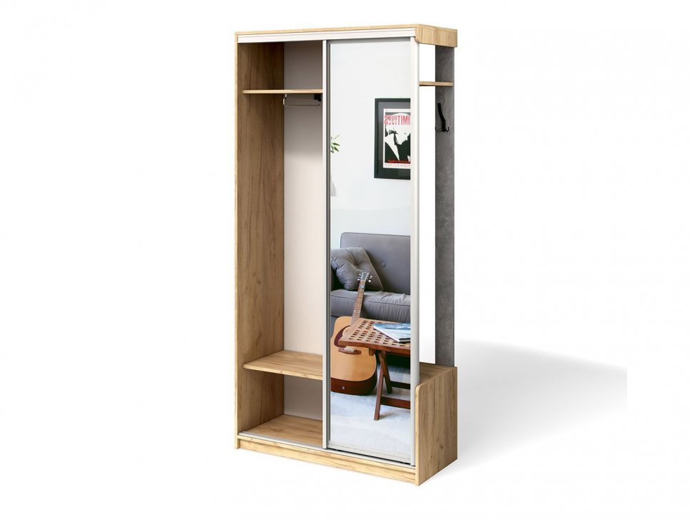 Прихожая Лайт Дуб Крафт золотой / Ателье светлое