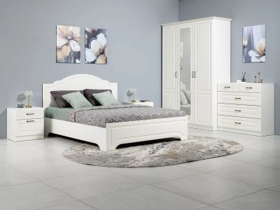 Спальня Ливерпуль 2 Белый/Ясень ваниль