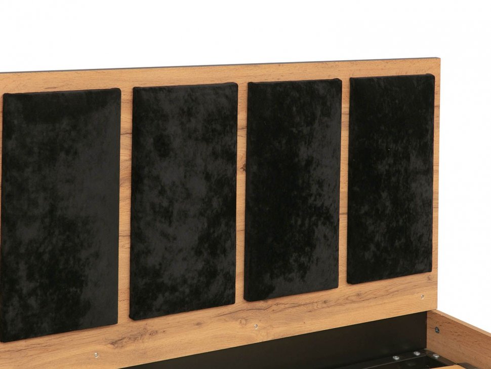 Спальня Либерти 2 (опора h20) Дуб вотан/Черный