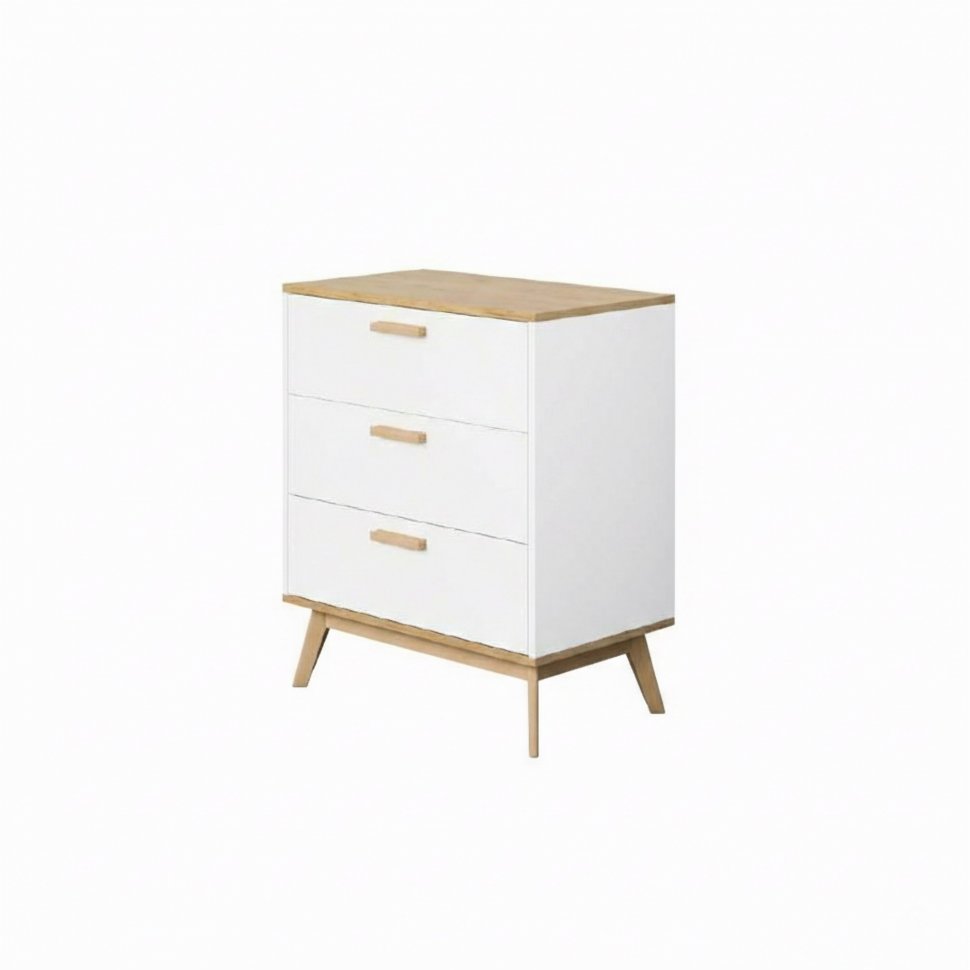 Алатея комод Дуб золотой/Белый