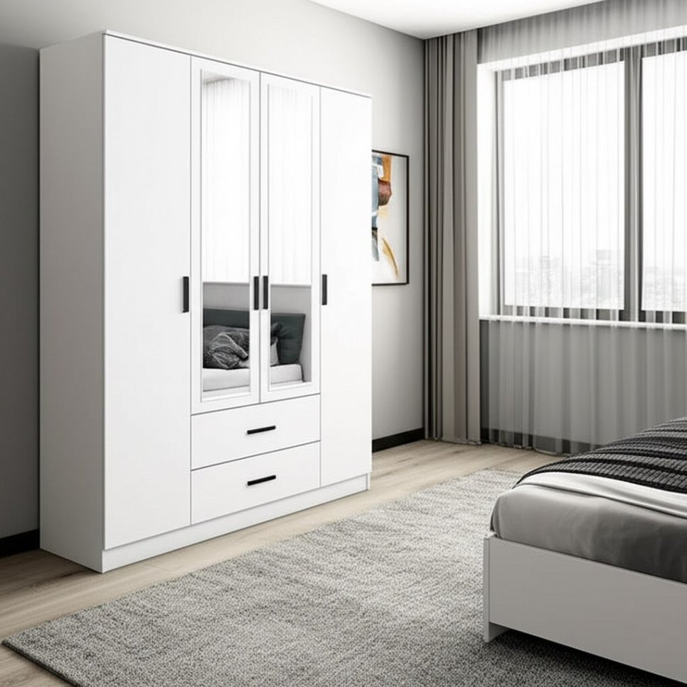 Шкаф 4-х створчатый Фьюжн ШК-14 (БТС)