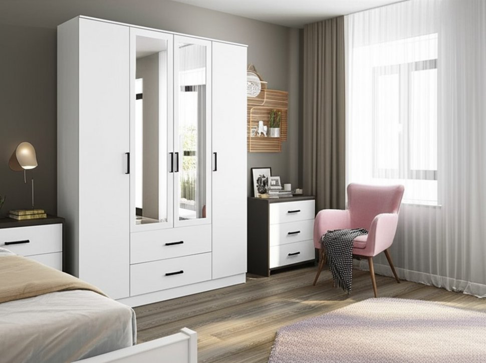 Шкаф 4-х створчатый Фьюжн ШК-14 (БТС)