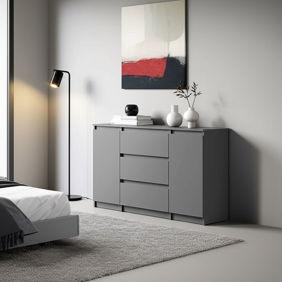 Комод-тумба Денвер (Графит серый)