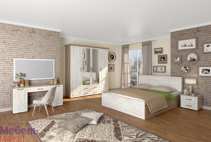 Спальня Афина Мебель Маркет Комплект