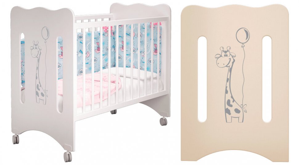 Кроватка для новорожденных Руслана Жирафик