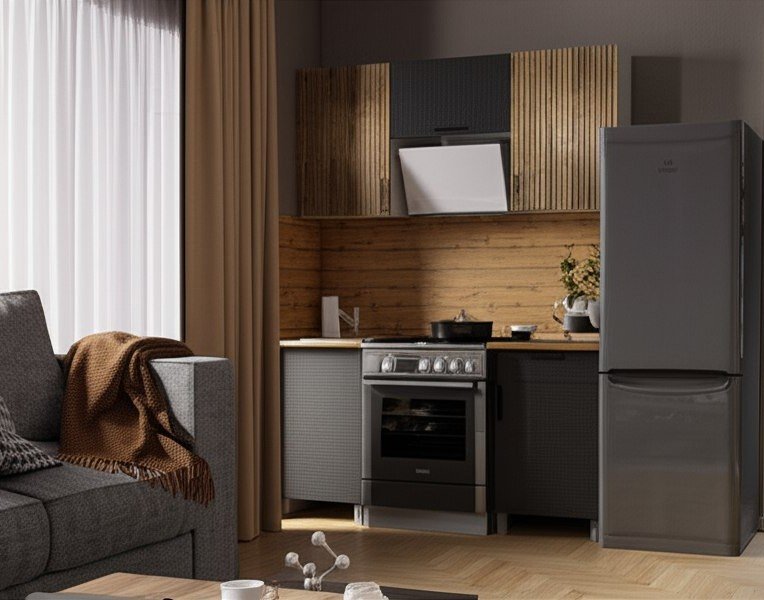 Кухня Кантри 1,6м с окапом