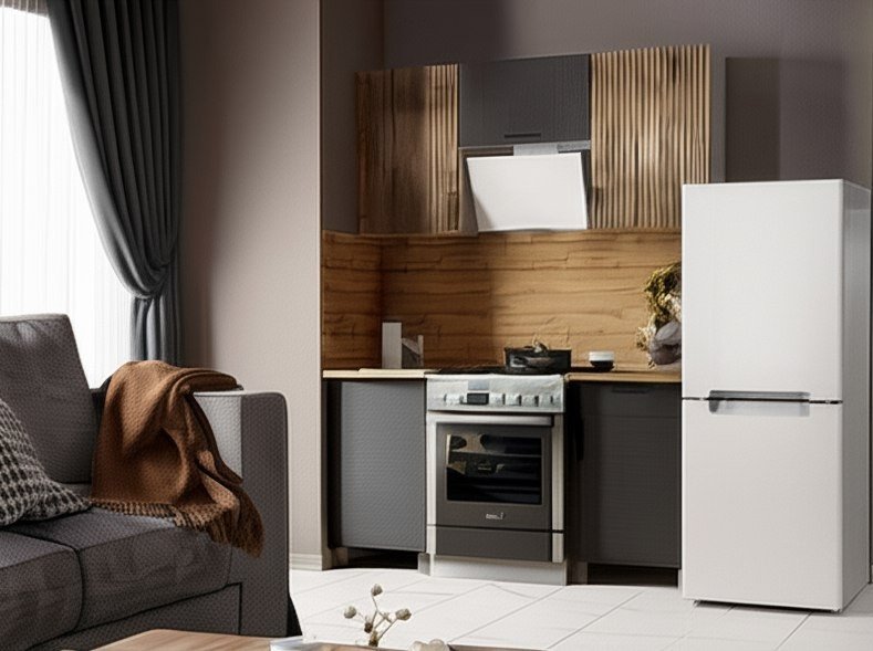 Кухня Кантри 1,6м с окапом