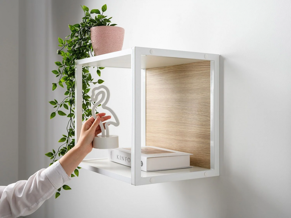 Марвэл Полка 16.487 Белый PE шагрень / Плэйн