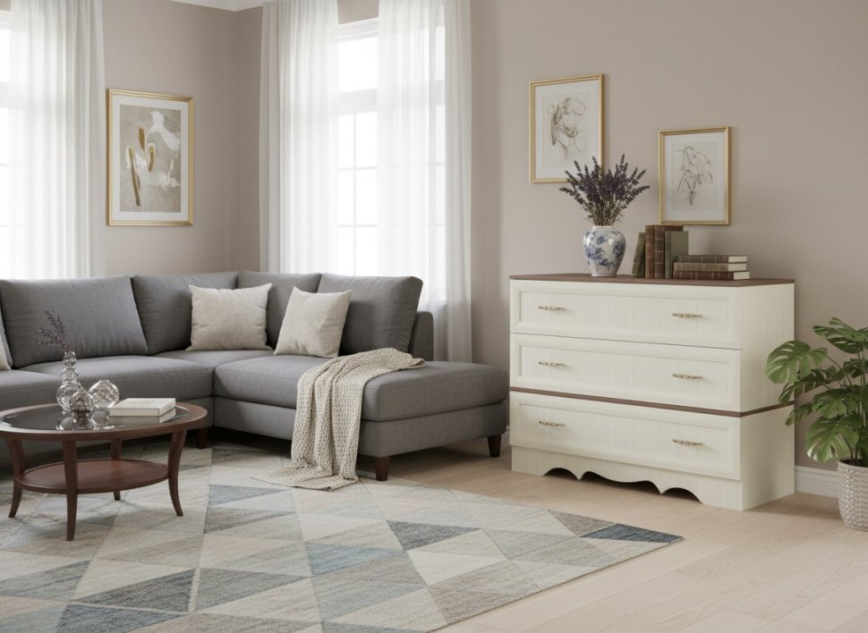 Латте 40-02 Комод Бодега Светлый / Орех Донской