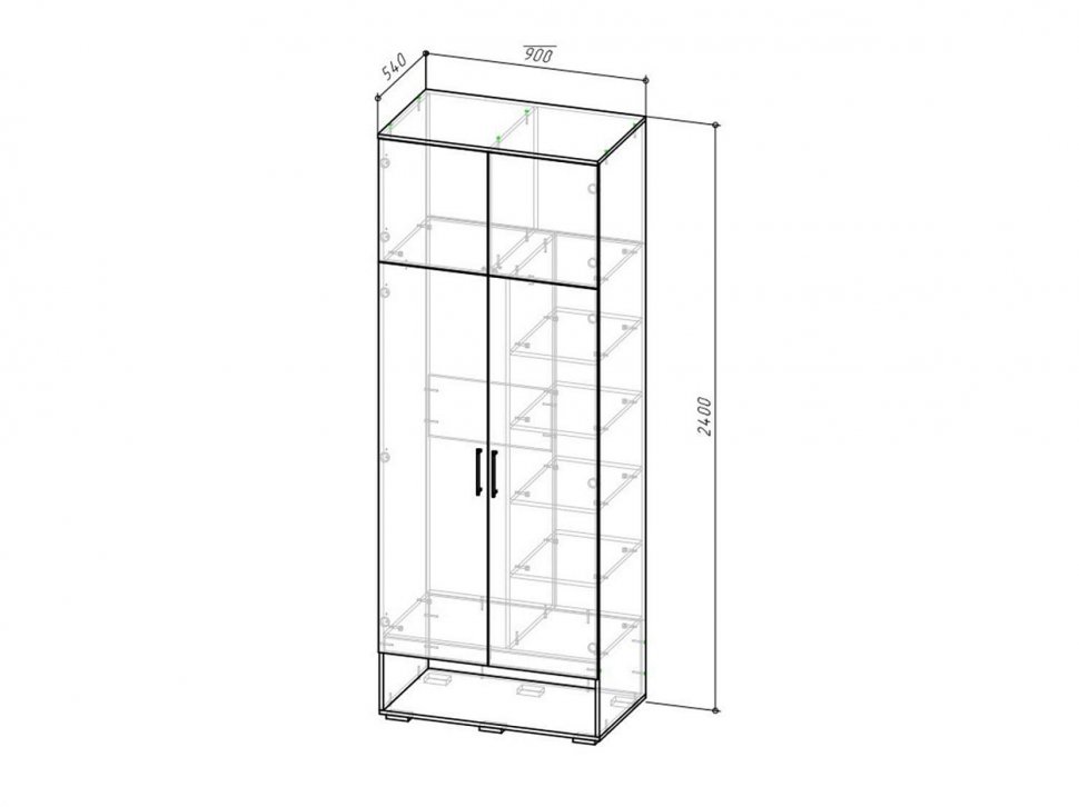 Прихожая Бруно 1 Дуб Вотан / Серый графит