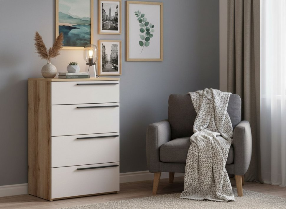 200.19 комод Арден Дуб Делано / Сантьяго софт