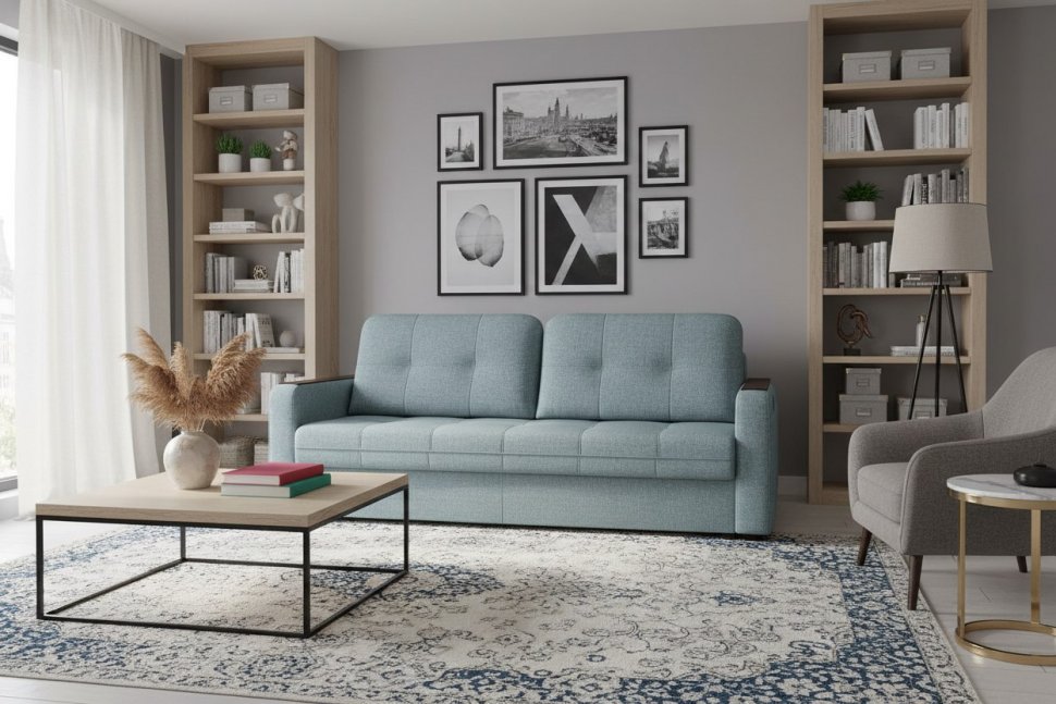 Диван Smart 3 СК Рогожка Sherlock 975