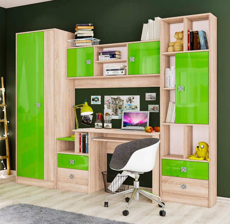 Стол письменный Колибри ТЭКС (Акрил Мохито)