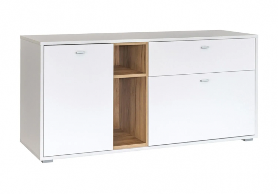 Бэль Тумба 10.91 Дуб Золотой / Белый