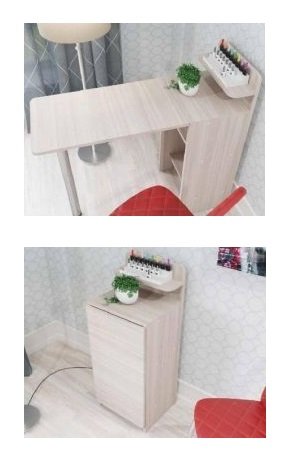 Стол маникюрный трансформер ФОРТ (Дуб сонома светлый)