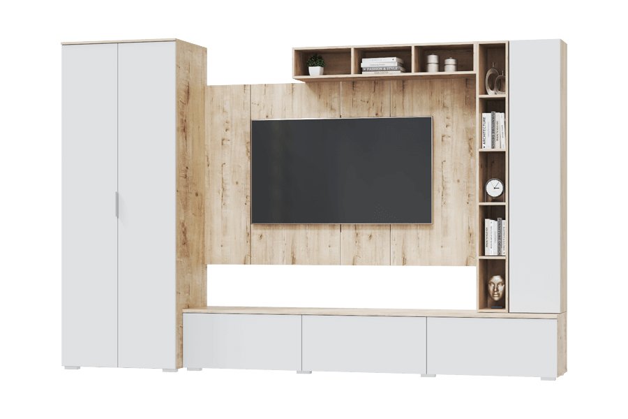 Тумба под ТВ 2420 Сканди MLK (Белый бланш)