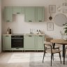 Кухня Аленушка 2 м Астра Фисташка,скоба черный,сонома