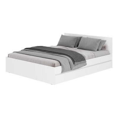 Кровать с основанием 1,6 м Симпл КР-17, Белый