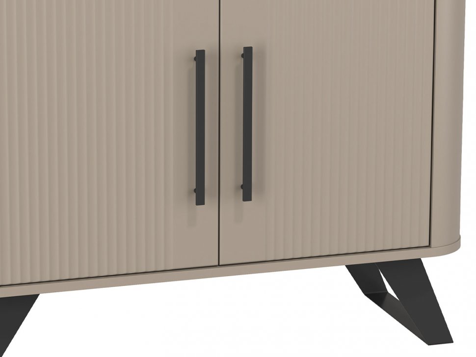 Фиделия комод 76.03 серый камень / мрамор черный