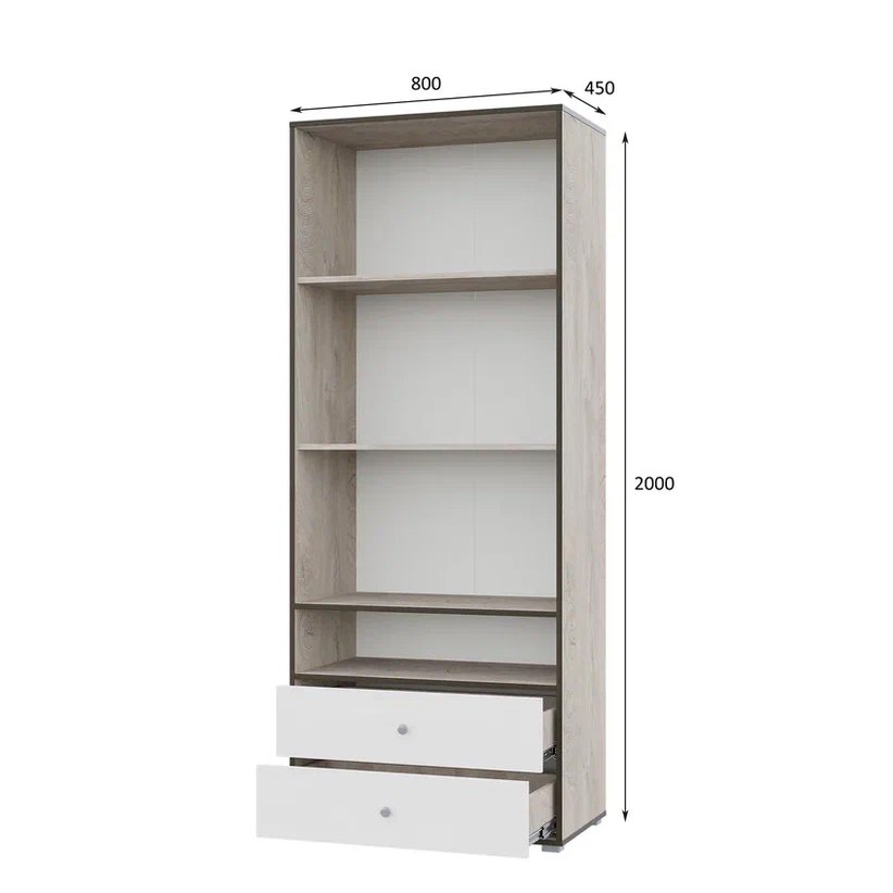 Шкаф двухдверный с ящиками Акита (Арника)