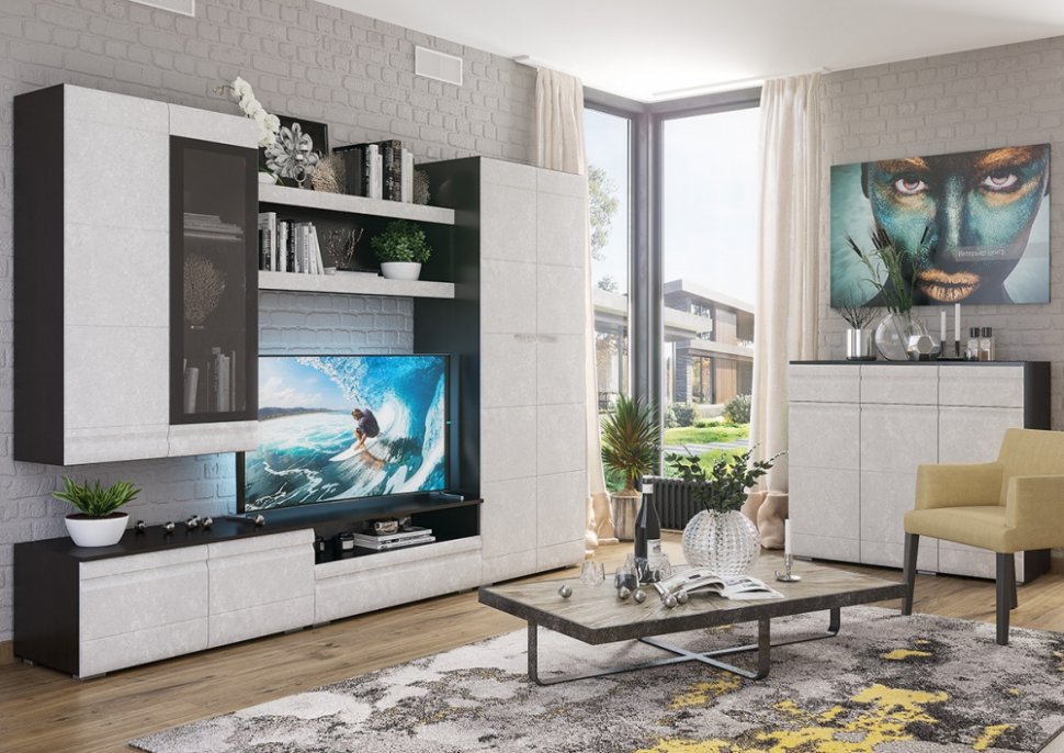 Гостиная Бруклин (Интерьер Центр) Комплект