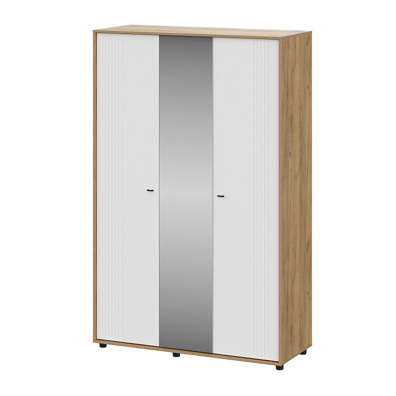 Шкаф трехстворчатый Милан (SV-Мебель) Белый