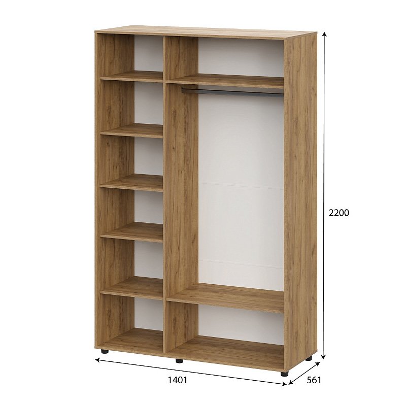 Шкаф трехстворчатый Милан (SV-Мебель) Белый