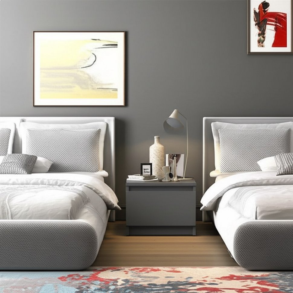 Тумба прикроватная Денвер (Графит серый)