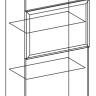 Шкаф навесной вертикальный Браун Модуль 3