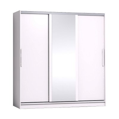 Шкаф-купе Strike 2000 с зеркалом Глазов-мебель (Белый)