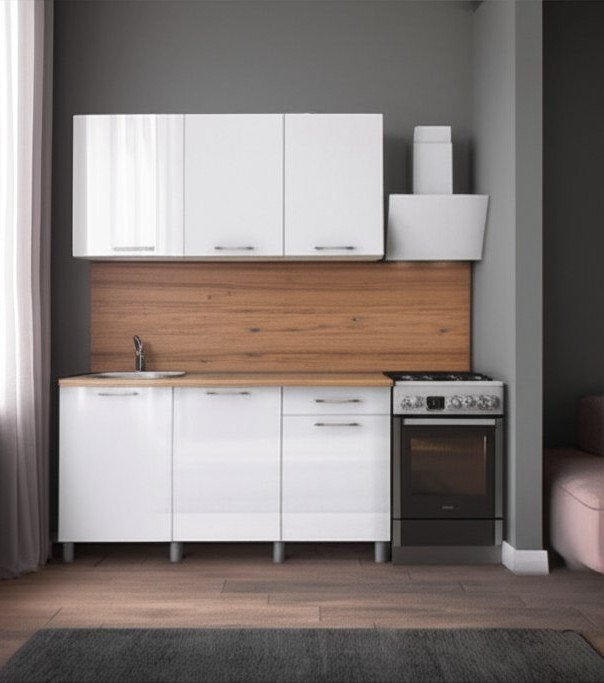 Кухня Танго 1,5 м, Белый