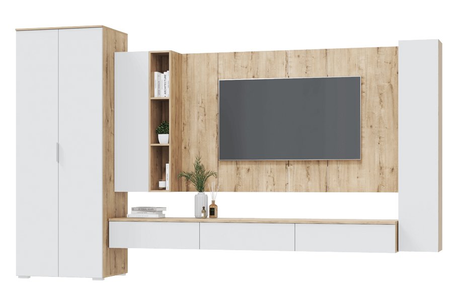 Тумба навесная 2420 Сканди MLK (Белый бланш)