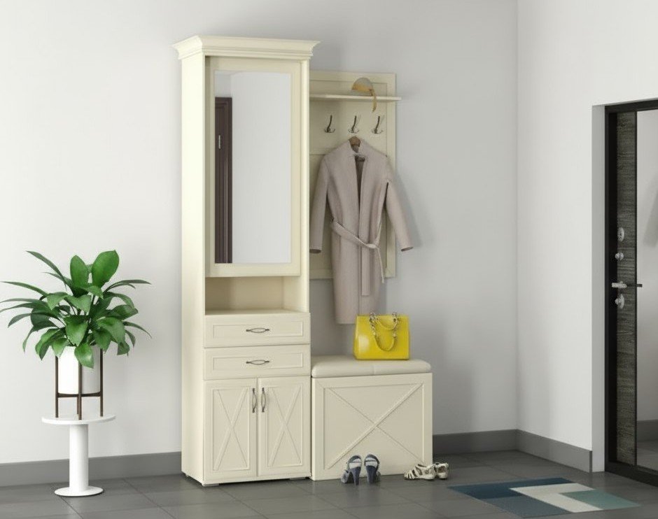 Прихожая Бэль 2 Слоновая кость