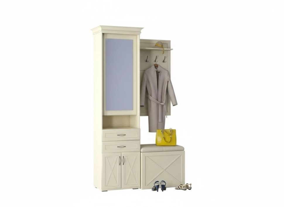 Прихожая Бэль 2 Слоновая кость