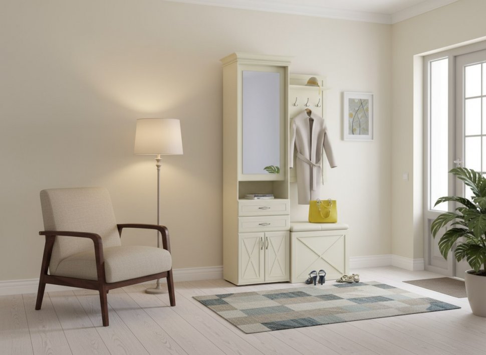 Прихожая Бэль 2 Слоновая кость