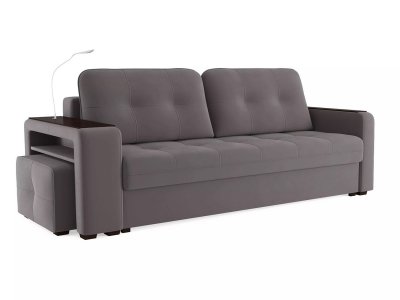 Диван Smart 4 пуф слева Б4-3т-Б3 СК Велюр Velutto 19