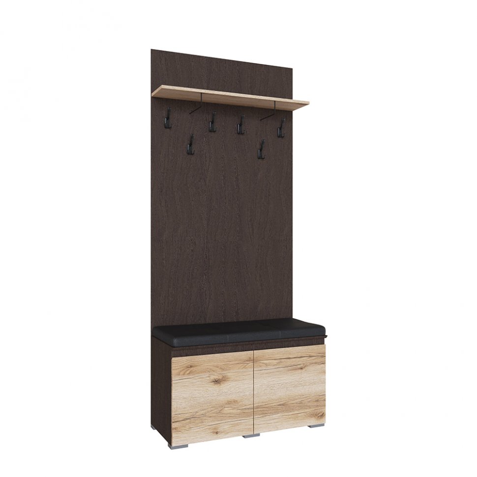 Вешалка с тумбой Плейона (ТЭКС) Дуб делано